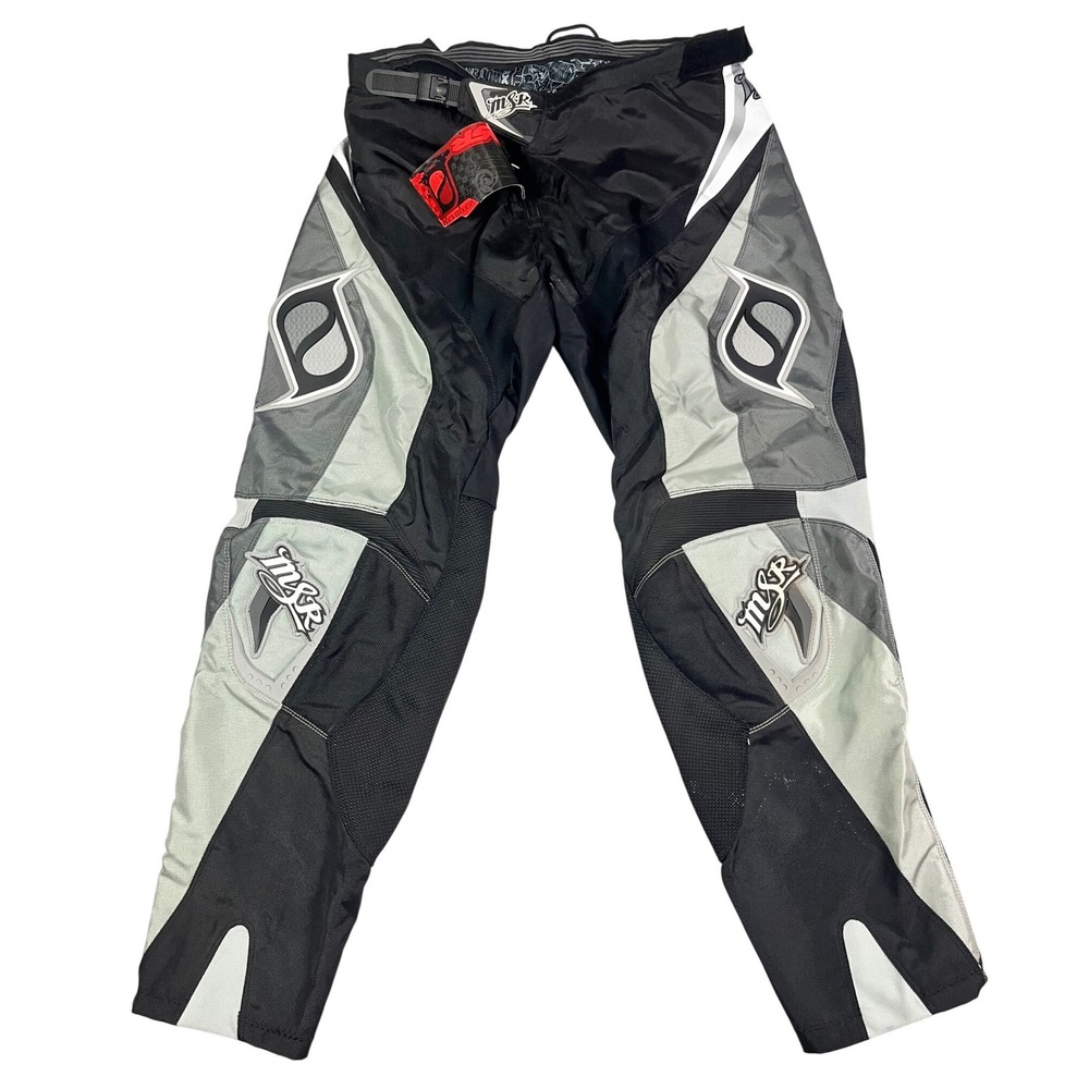 MSR Revolver Motocross Pants Mens 38 Gray Black White MX Dirt Bike Racing New